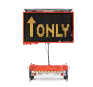 Medium OPTRAFFIC Solar Powered Full Matrix Sign Trailer